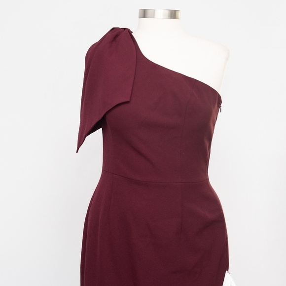 Dress The Population. Tiffany One-Shoulder Midi Dress. - Picture 8 of 11